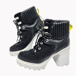 Sorel Womens size 6 Brex Heel Cozy Lace Boot Waterproof Black New